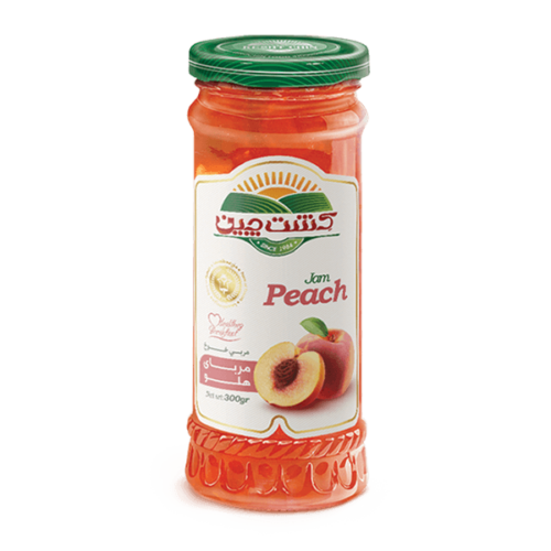 High quality chunky peach jam 300g imported from Iran